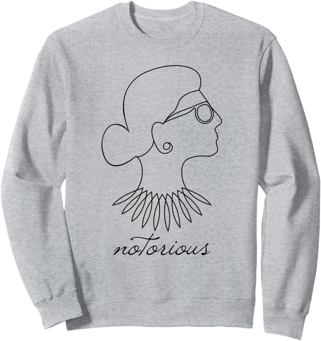 Notorische RBG Feministischer Fortschritt Zeichnung Sweatshirt