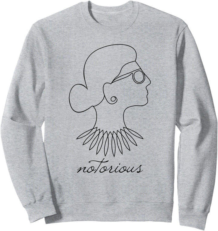 Notorische RBG Feministischer Fortschritt Zeichnung Sweatshirt