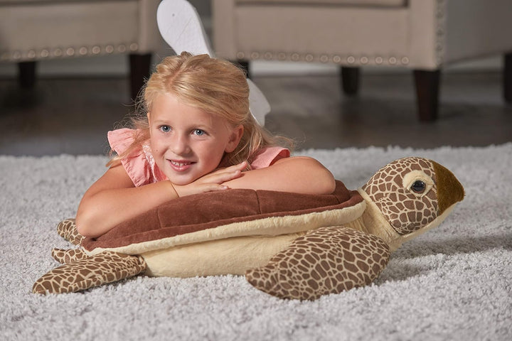 Wild Republic 17381 19332 Jumbo Plüsch Schildkröte, grosses Kuscheltier, Plüschtier, Cuddlekins, 76