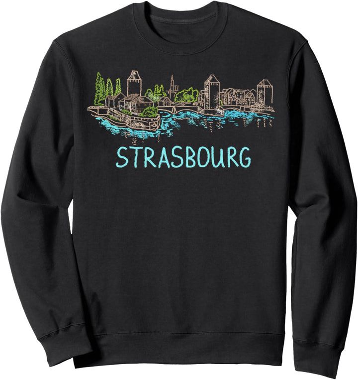 Strassburg Frankreich Kunstgeschenk Männer Frauen Sweatshirt