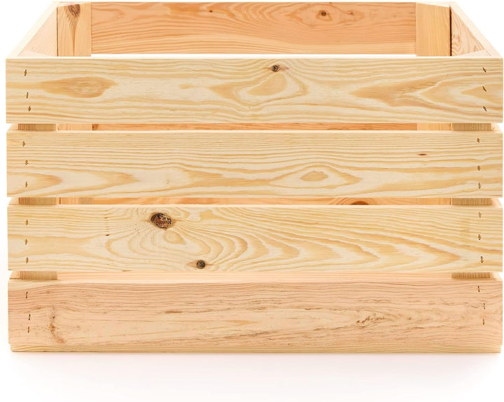 Die Stadtgärtner – Holzkiste mit Juteeinsatz I Pflanzkiste aus Holz für Aussen &amp; Innen I Perfekt zur