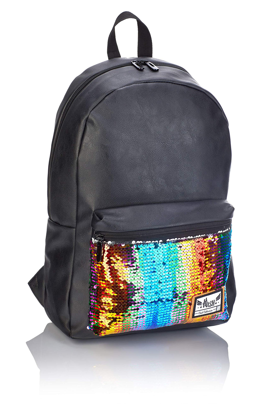 Hash Mädchen HS-138 2 Rucksack, schwarz, 45 x 29 x 16 cm