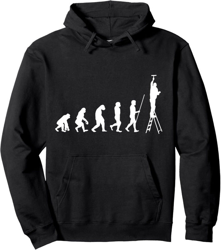 Maler Evolution | Lustiges Geschenk für Maler Malermeister Pullover Hoodie