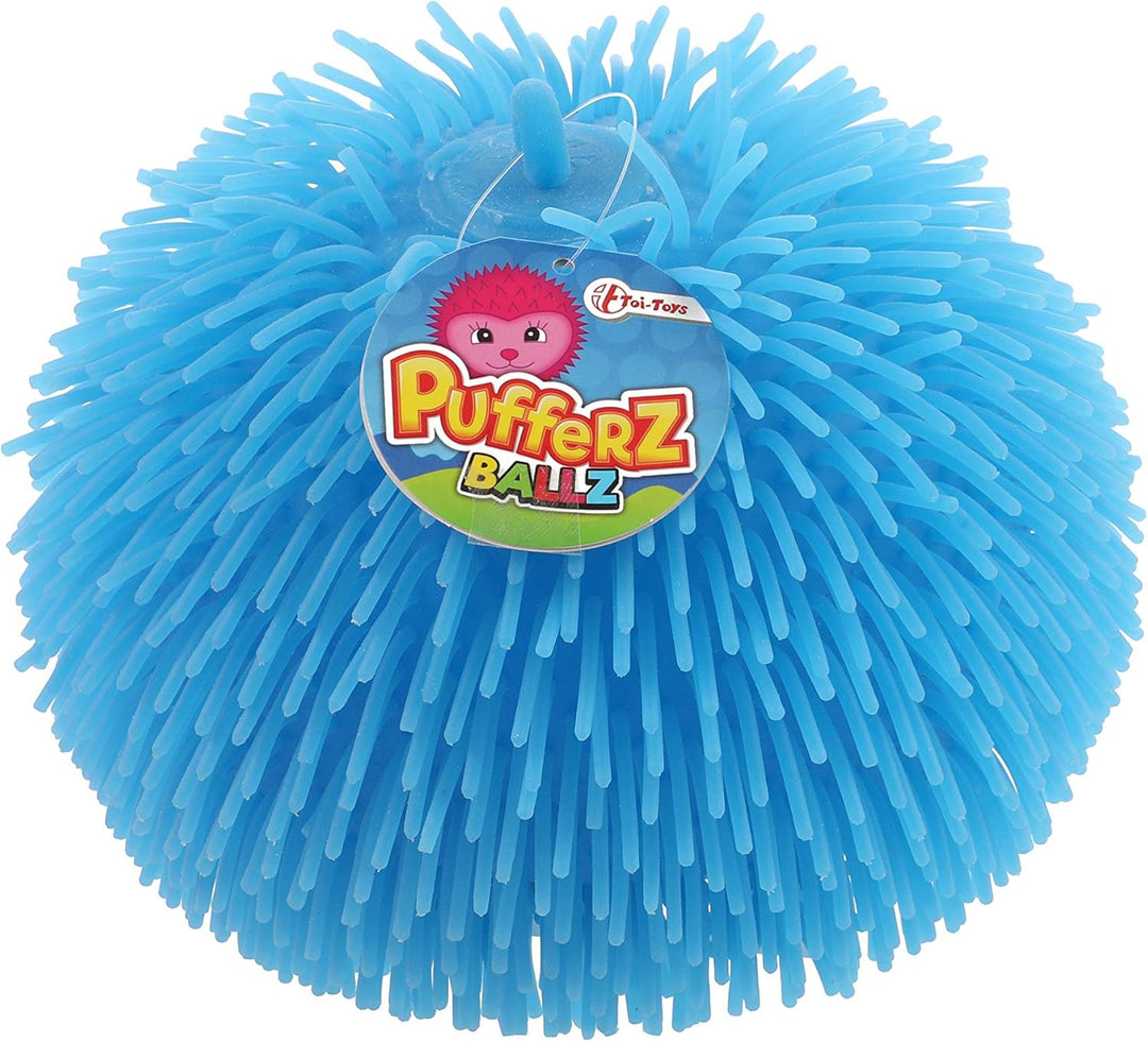 TOI-Toys Puffer Bälle mit Noppen, Blau – Fidget Toys Anti-Stress-Spielzeug Bälle für Kinder, elastis