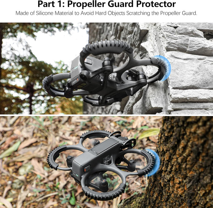 FPVtosky 3-IN-1 Schutz Zubehör für DJI Avata 2, Propellerschutz + Linsenschutz + Objektivschutzabdec