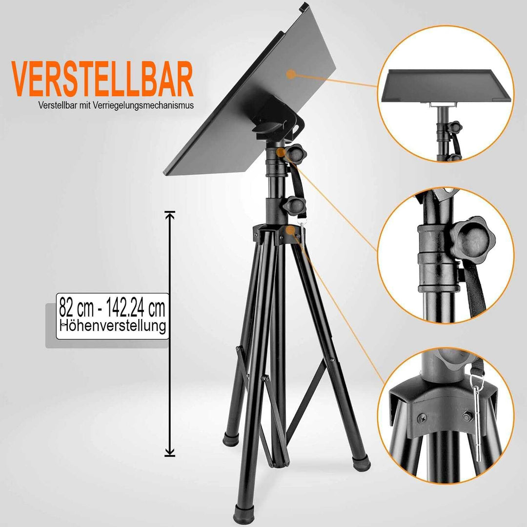 Pyle Beamer Halterung, Projector Ständer – Beamer Ständer Höhenverstellbar 107 bis 139cm, Faltbare B