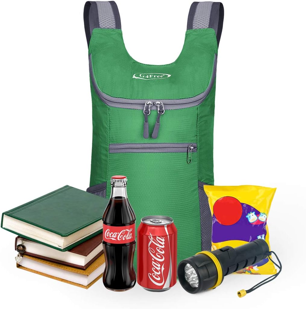 G4Free Ultraleichter 11 l kleiner faltbarer Rucksack für Reisen, Wandern, Radfahren, Wandern oder Me