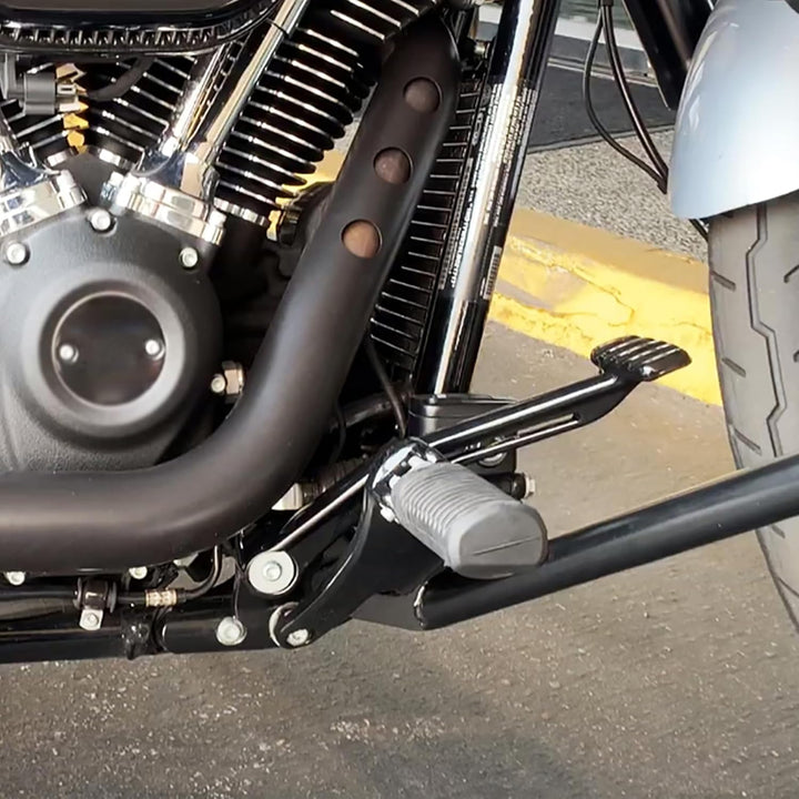 HDBUBALUS Forward Controls Komplettes Kit Hebelverbindungen Fit für Harley Low Rider Street Bob FXBB