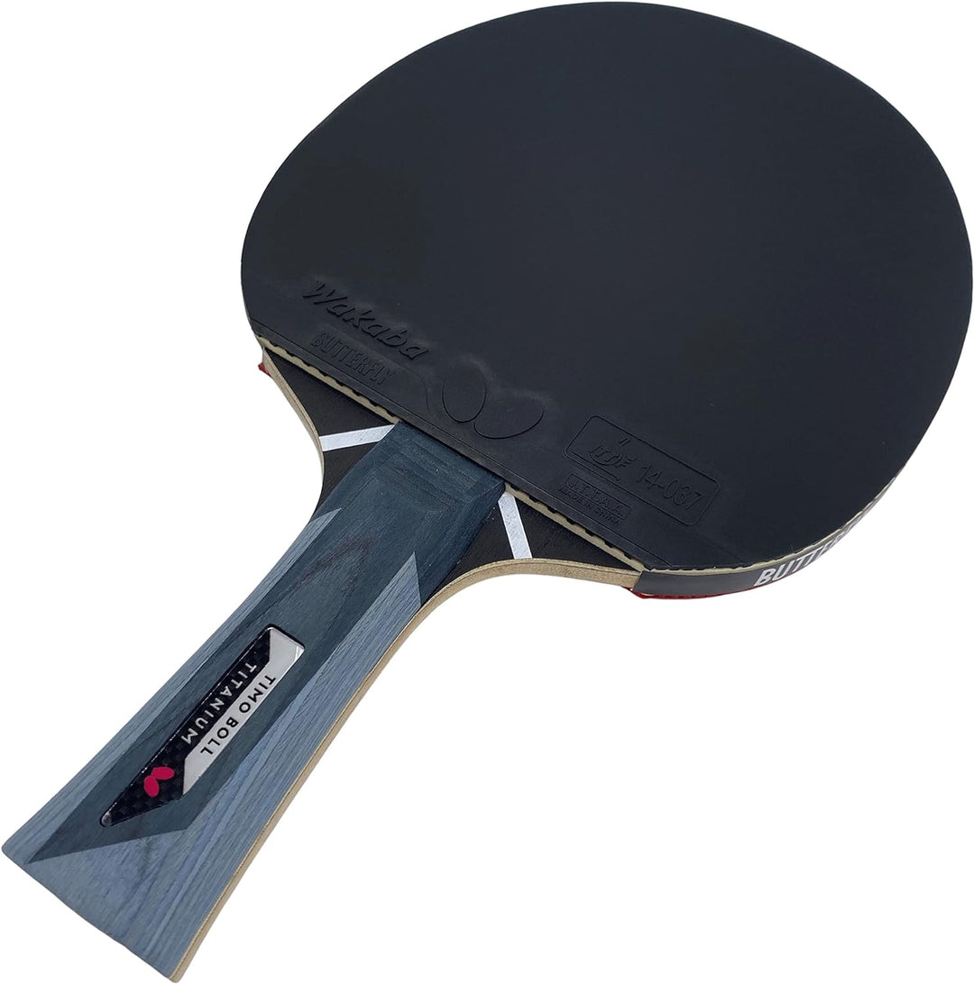 Butterfly® Timo Boll Titanium Tischtennisschläger | mit Carbon Lage | ITTF zertifizierter Wakaba Bel