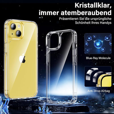 UniqueMe für iPhone 14 Hülle, 5-in-1-Set Handyhülle für iPhone 14 Case Rundumschutz Schutzhülle Cove