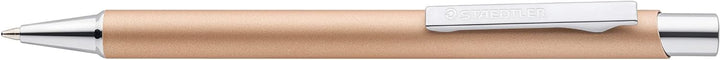 STAEDTLER Druckkugelschreiber elegance, Metallschaft, langlebig, auswechselbare M Mine, dokumentenec