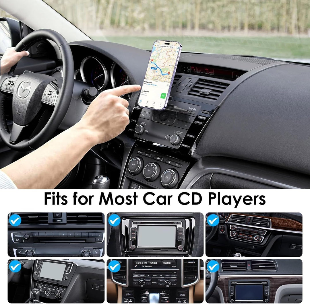 EEEKit Magnetischer Handyhalterung Auto CD Schlitz, 20 Starke Magnete Auto Handyhalter für MagSafe H