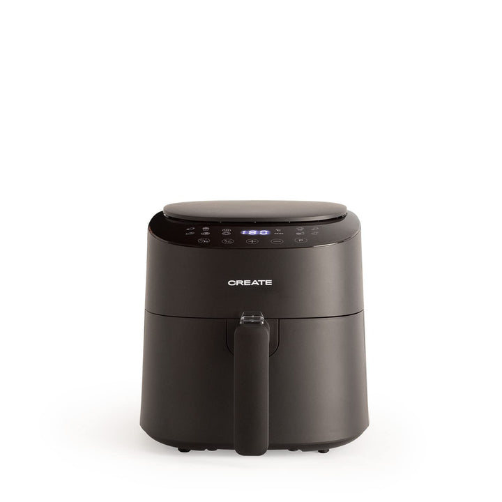 CREATE/FRYER AIR PRO COMPACT/Heissluftfritteuse 3.5L Schwarz / 8 Programme, Display, praktisch, leic