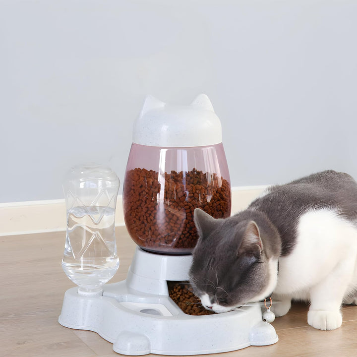 Retoo Futterspender Futterautomat Hunde, Katze, Automatischer, Futterspender Katze, Pet, Feeder, Mit