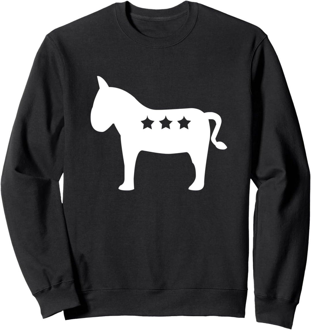 Demokrat Esel Maskottchen Symbol Liberale Linke Geschenk Sweatshirt