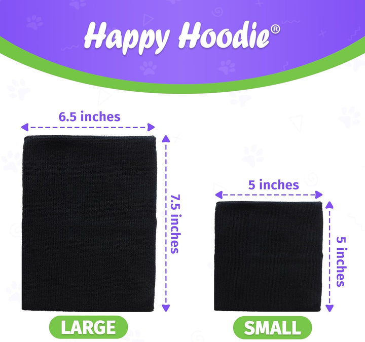 Happy Hoodie Das Original Beruhigungsband für Hunde & Katzen - 2er Pack (1 Klein, 1 Gross) - zur Ang