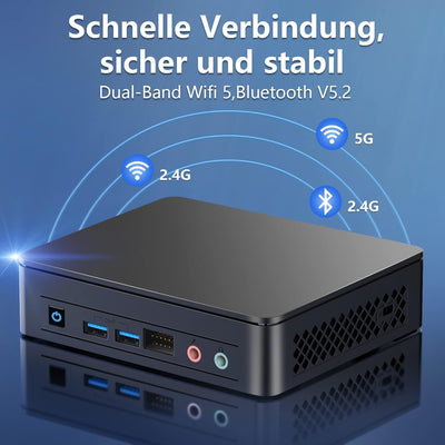 Intel/Asus Mini PC NUC 11 Essentiall mit 11th Gen N4505 bis zu 2,9 GHz, Mini Desktop Computer 8GB RA