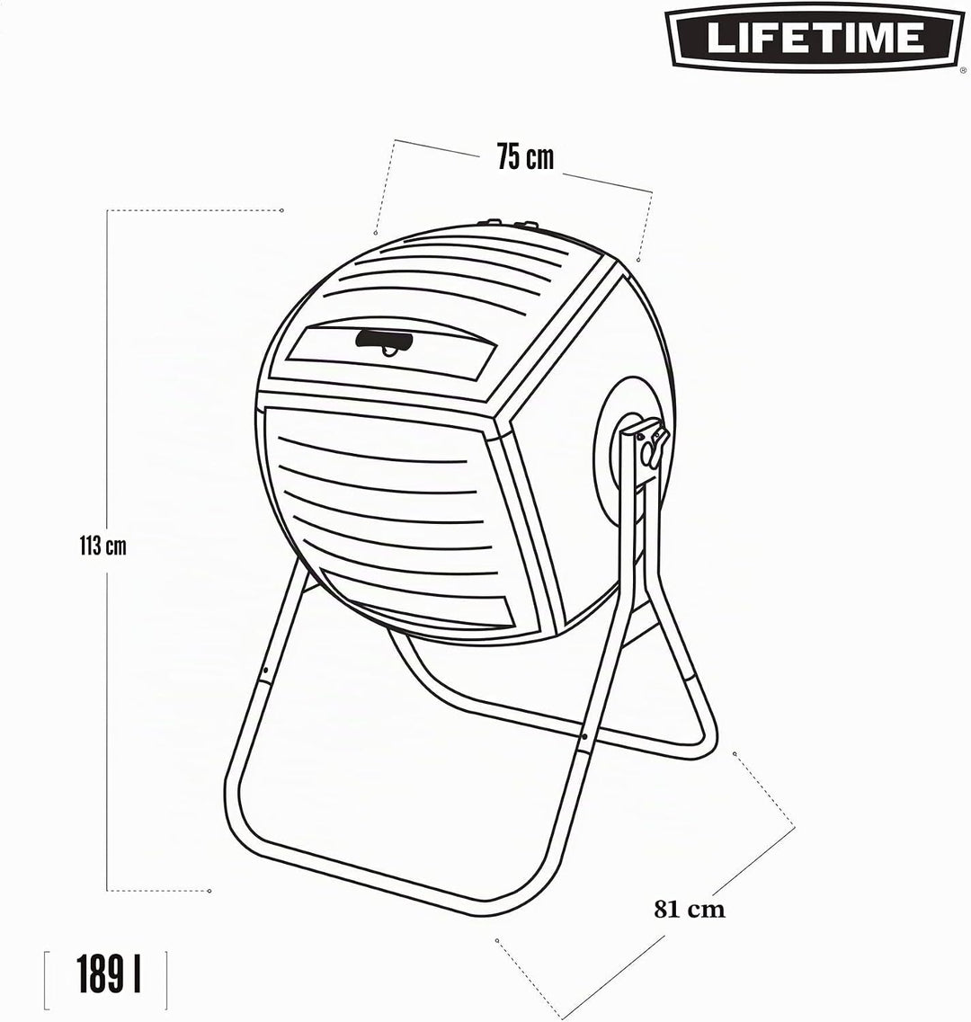 Lebenslange 189 Liter (50 Gallonen) Kompost