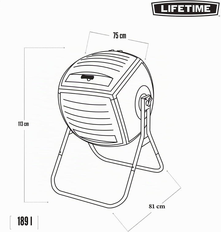 Lebenslange 189 Liter (50 Gallonen) Kompost