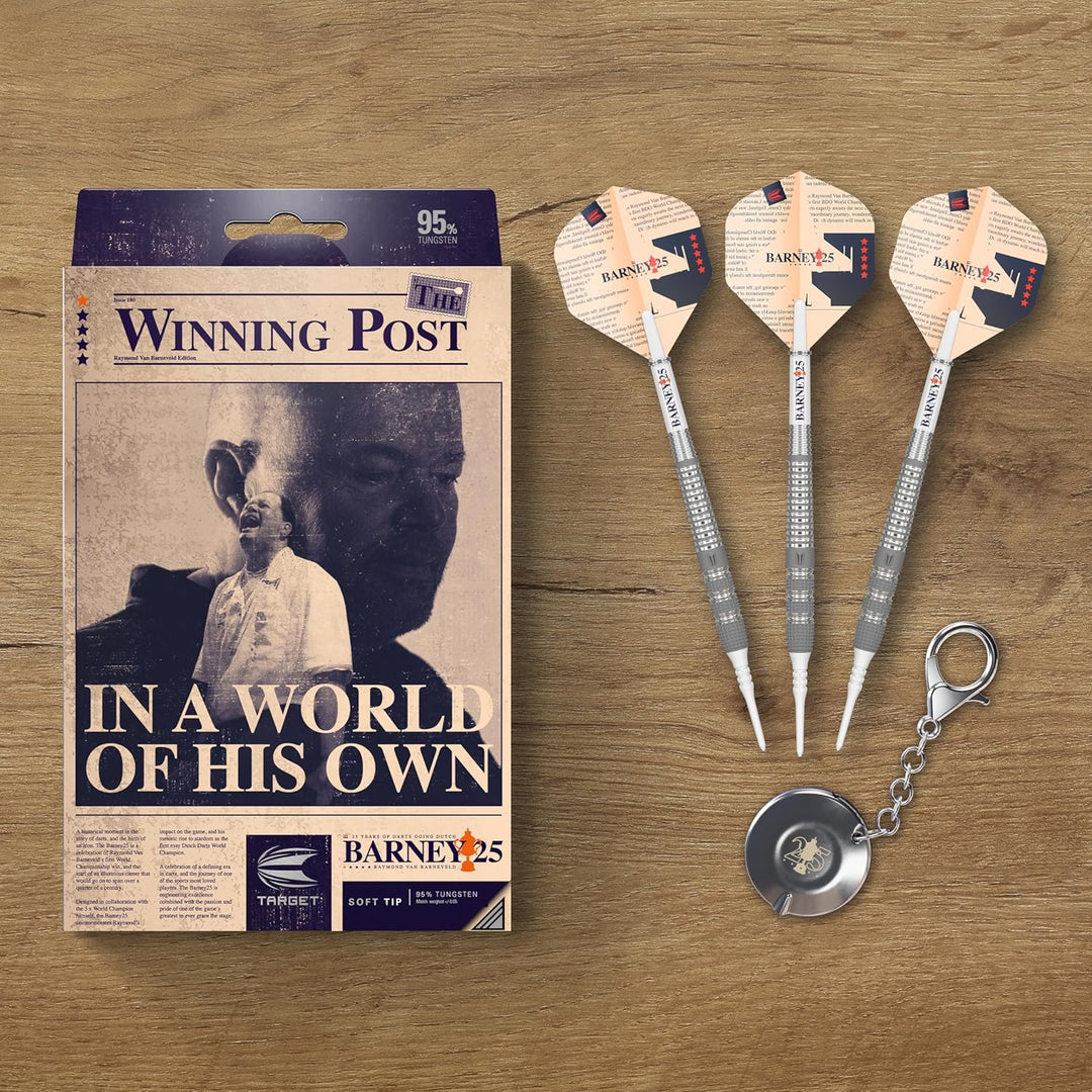 Target Darts Raymond Van Barneveld RVB 25 Year Edition 95% Wolfram Soft Tip Darts Set 20G, 20G