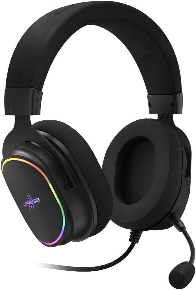 uRage Gaming-Headset „SoundZ 800.7.1“, kabelgebunden mit USB-Anschluss, schwarz