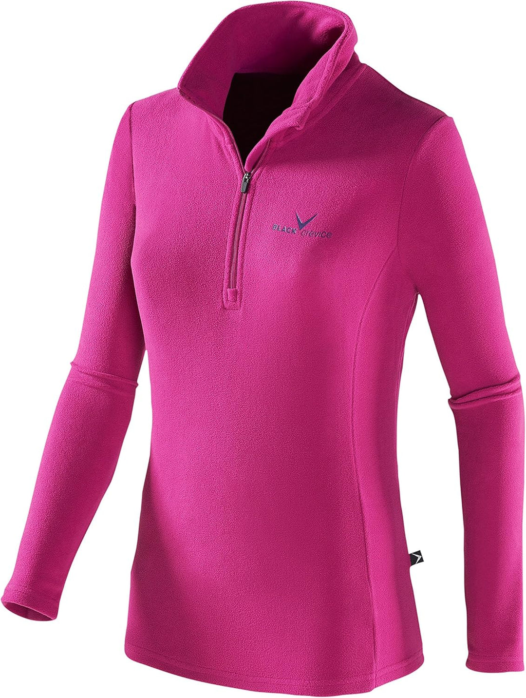 Black Crevice Damen Fleece-Skirolli I Ski-Pullover für Damen Grössen I Damen-Funktionsshirt I Damen