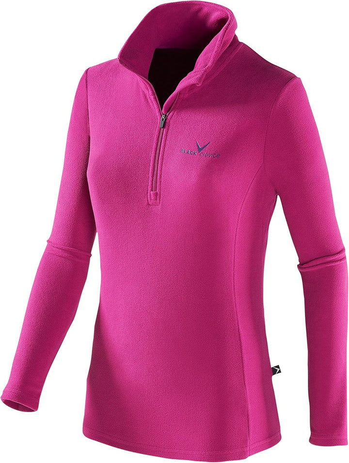 Black Crevice Damen Fleece-Skirolli I Ski-Pullover für Damen Grössen I Damen-Funktionsshirt I Damen