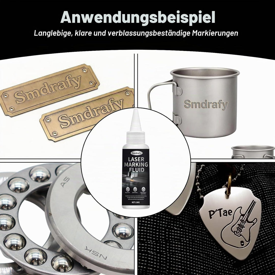 150ml Lasermarkierungsflüssigkeit, Laser Marking Fluid, Laser Markierungsspray, Lasergravur Spray, G