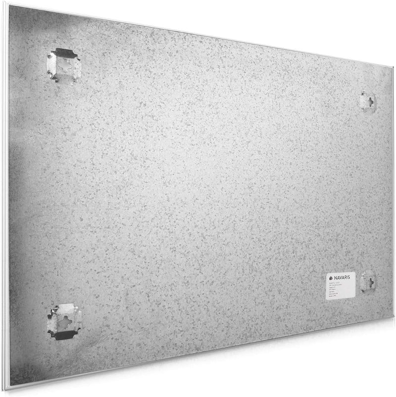 Navaris Magnettafel Memoboard aus Glas - Magnetwand 90x60 cm zum Beschriften - Magnetische Tafel ink