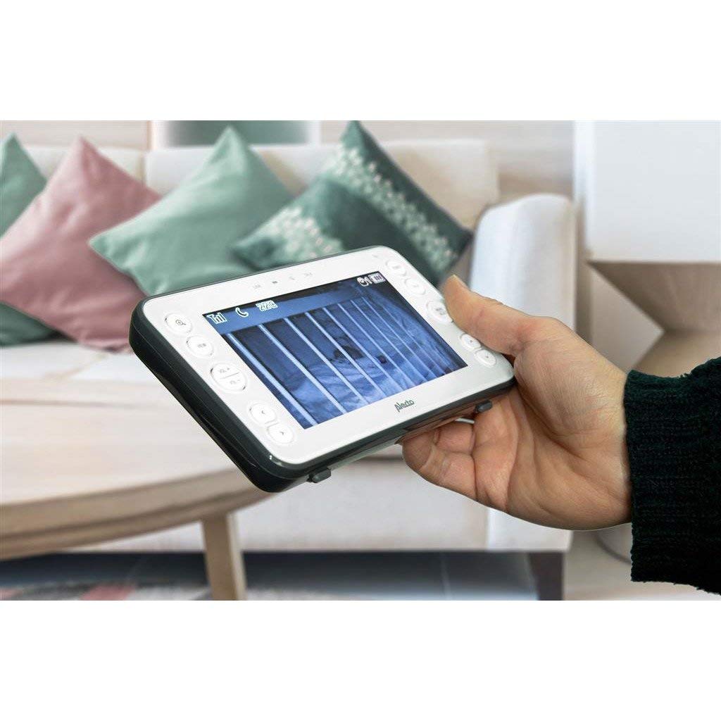 Alecto DVM-150 - Babyphone mit Kamera und 5" Farbdisplay, Weiss