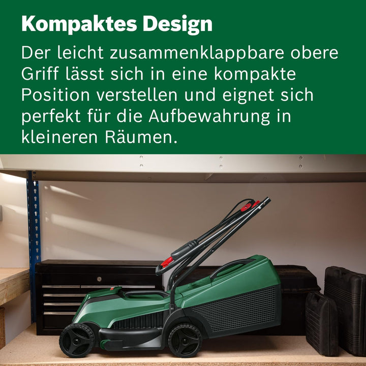 Bosch Akku-Rasenmäher EasyMower 18V-32-150 (Bis zu 100 m2 mit einem 3,0-Ah-Akku; 18-Volt-System; Sch