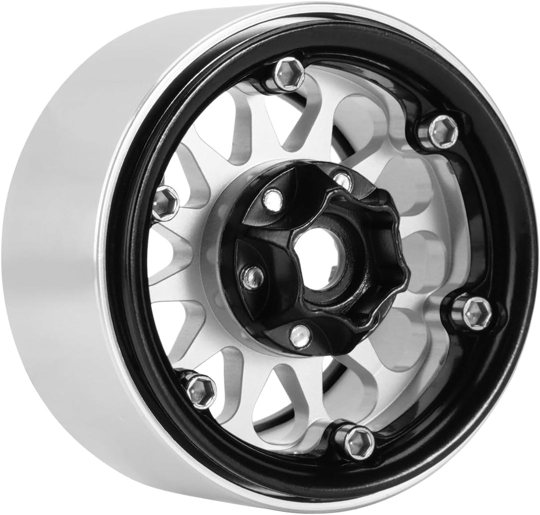 INJORA 1.9 Beadlock Felge Negativ Offset 10,4mm CNC Aluminium Rad für TRX4 SCX10 Gen8 VS4-10 1/10 RC