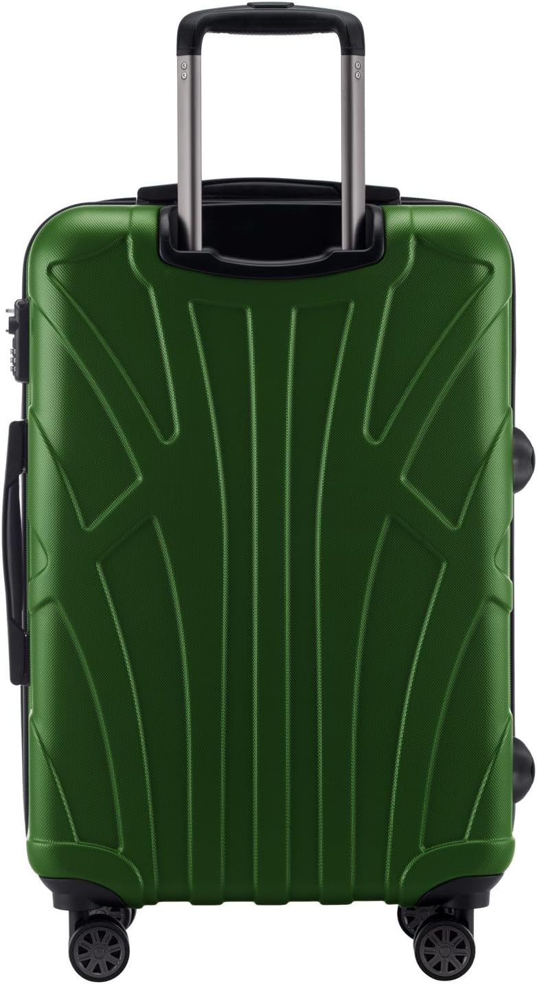 Suitline – 4er Set aus Handgepäck, mittelgrosser Koffer, grosser Hartschalen-Koffer, übergrosser Rei