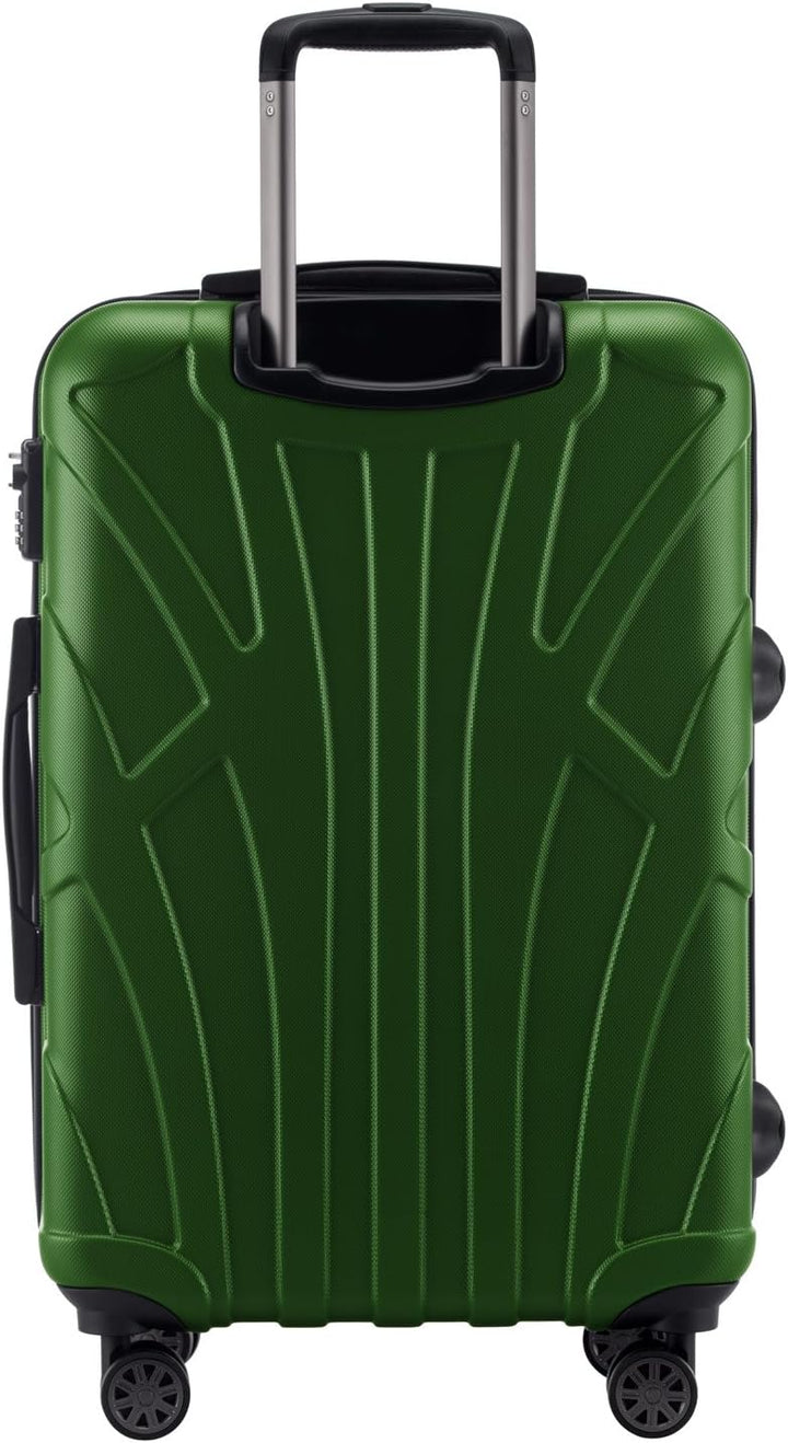 Suitline – 4er Set aus Handgepäck, mittelgrosser Koffer, grosser Hartschalen-Koffer, übergrosser Rei