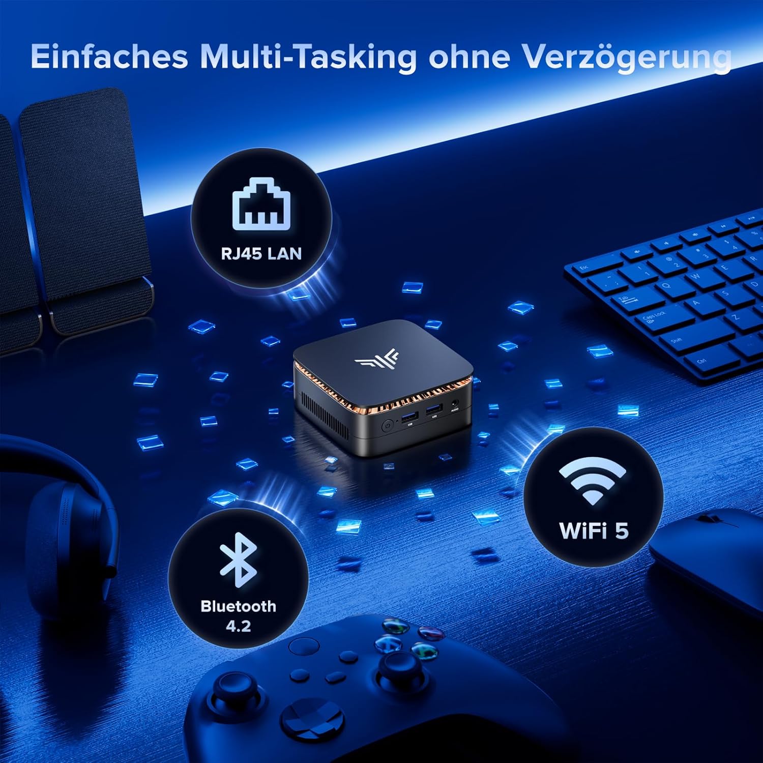 NiPoGi E1 Mini PC Ιntel Alder Lake-Ν N97(bis 3,6 GHz) 16GB DDR4