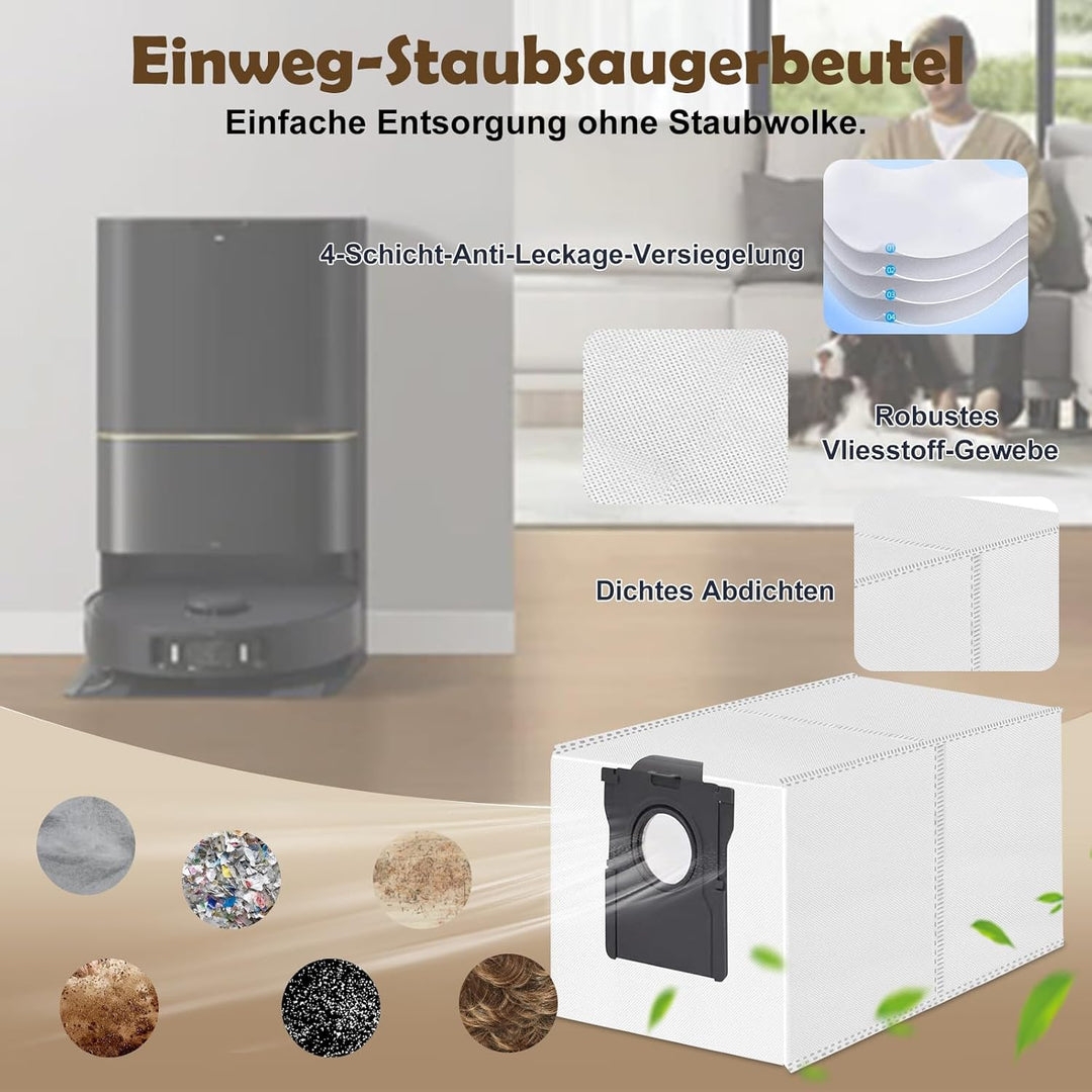 Zubehör Ersatz Kompatibel für Dreame L10s Pro Ultra Heat, L10s Ultra Gen 2, X30 Ultra, Mova E30 Ultr