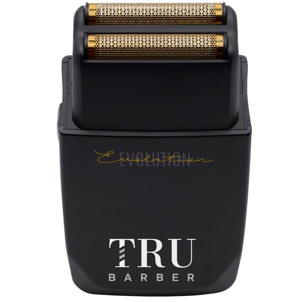 TRU BARBER Rasierer Herren Elektrisch Shaver Evolution 9.000 U/min Professioneller Kopfrasierer Foli