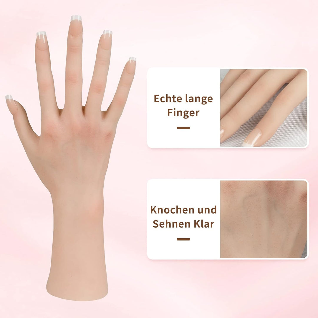 CYOMI Silikon Hand Mannequin Weiblich Schaufensterpuppe Mannequin Hand Life Size Hand Model für Male