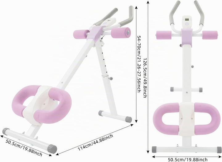 Bauchtrainer für Zuhause, Bauchmuskeltrainer Abdominalmaschine, Klappbar Bauchmuskeltraining Multifu