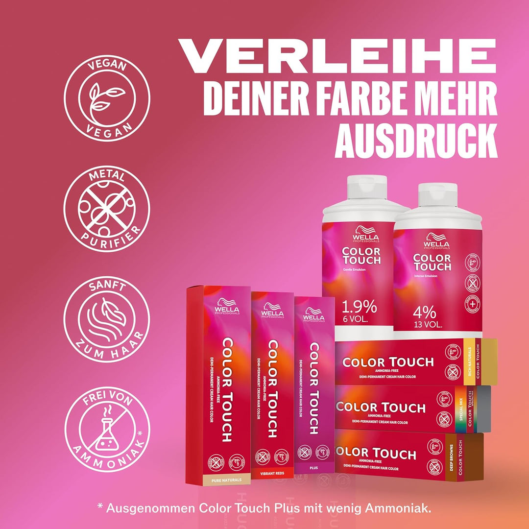 Wella Professionals Color Touch Emulsion - Demi-permanenter Aktivator für sanfte Tönungen & Glossing