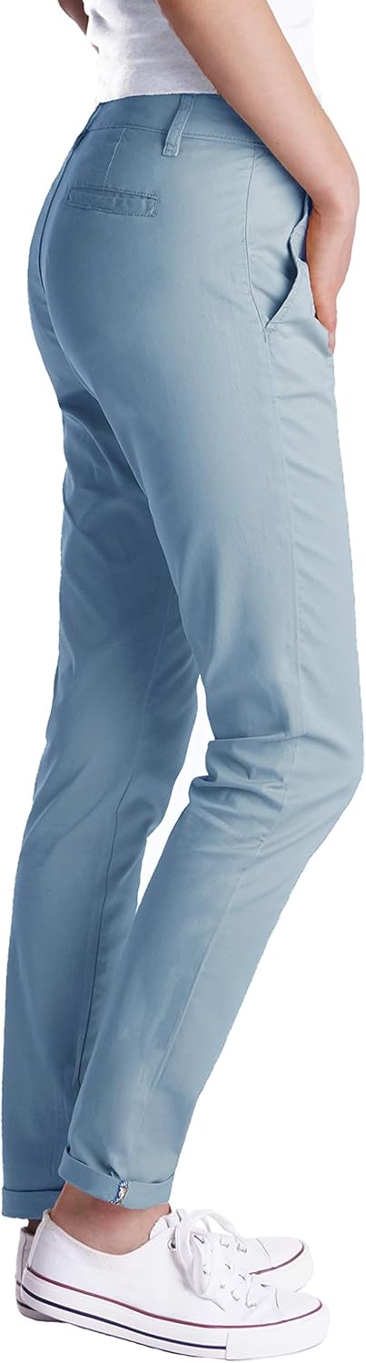 Fraternel Chino Damenhose Stoffhose normal Waist S Hellblau, S Hellblau