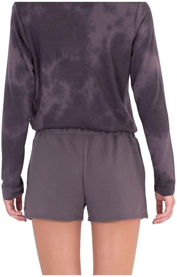 Hurley Damen W Burnout Fleece Short Lässige Hose L Vintage Schwarz, L Vintage Schwarz