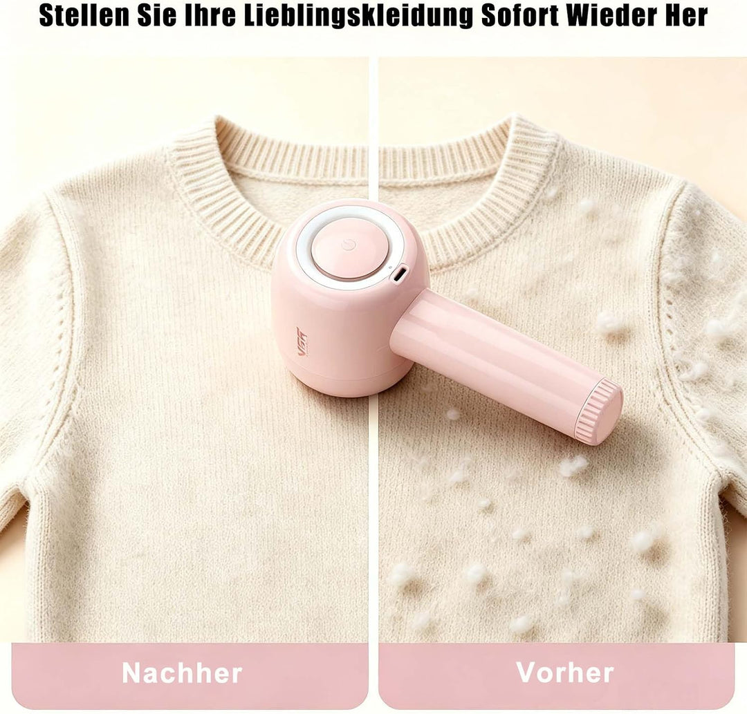 VGR 813 Fusselrasierer Elektrisch Für Kleidung, Fusselrasierer Aufladbar Rosa, Rosa