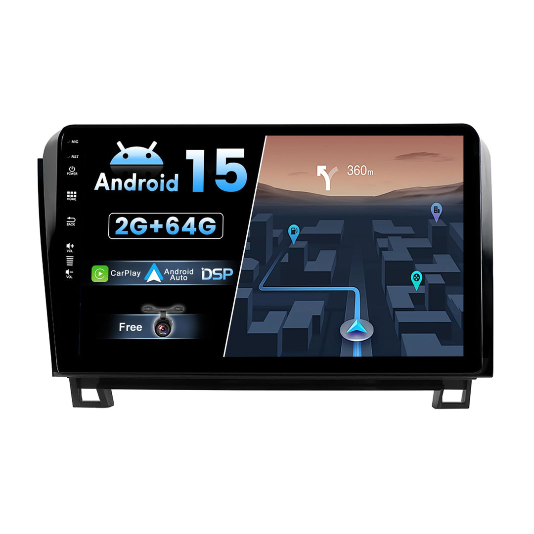 Android 15 Autoradio für Toyota Tundra/Sequoia (2007-2017) - Kabellos Carplay/Android Auto - Rückfah