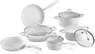 Bialetti J0WIPAN240 Ceramic OK weiss Induktions-Pfanne, keramikbeschichtet Ø 24 cm,, ø 24 cm