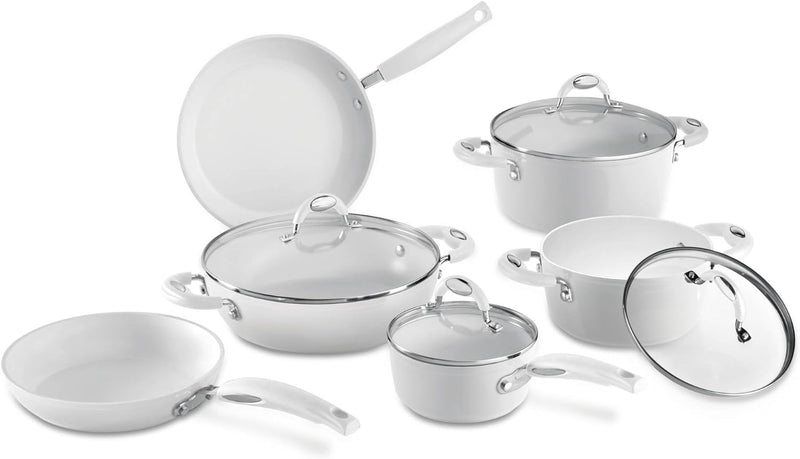 Bialetti J0WIPAN240 Ceramic OK weiss Induktions-Pfanne, keramikbeschichtet Ø 24 cm,, ø 24 cm