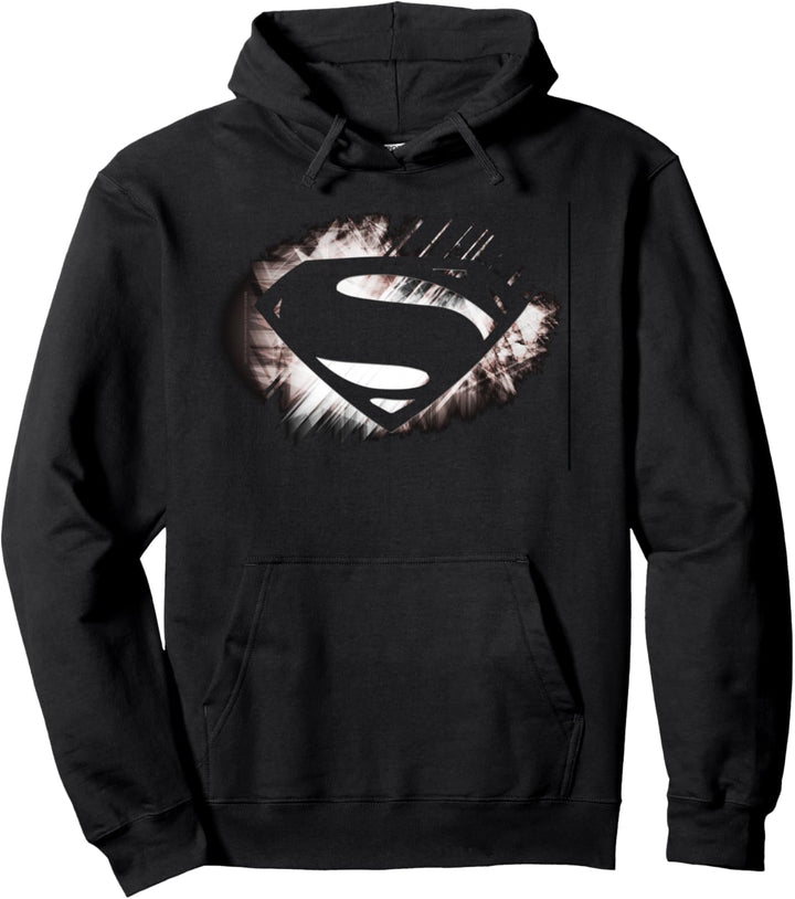 Superman Man of Steel Shield Fracture Pullover Hoodie