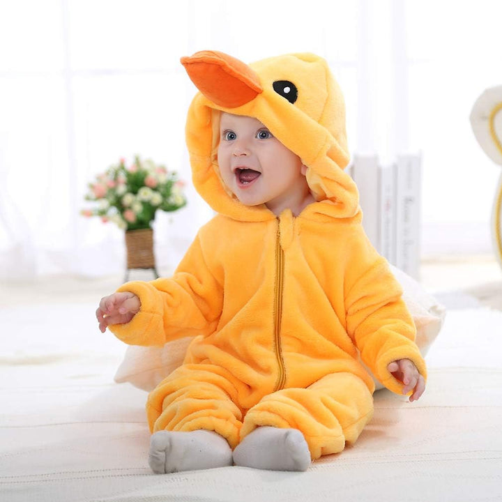 COOKY.D Unisex Winter Hooded Romper Jumpsuit 2-36 Months 3-6 Monate Canard, 3-6 Monate Canard
