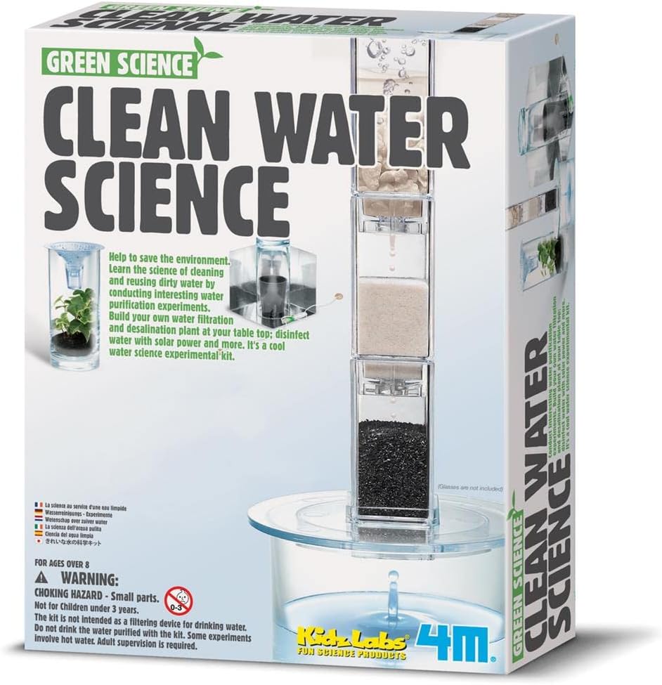 4M Green Science Clean Water Science,Black, 4M Green Science Clean Water Science