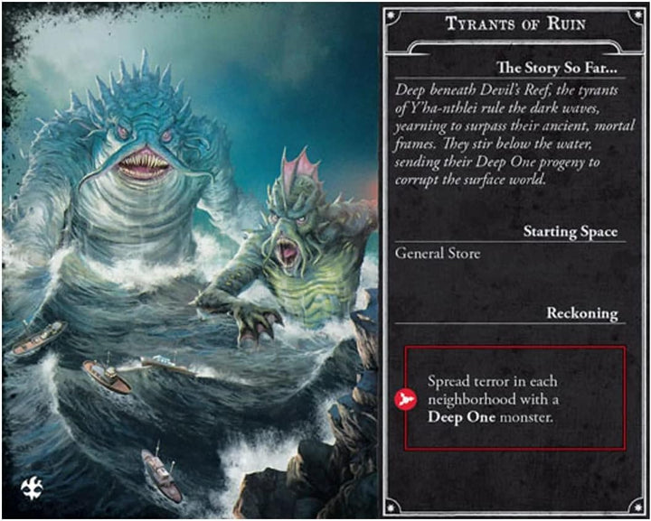 Fantasy Flight Games Arkham Horror Third Edition: Under Dark Waves 2. Expansion 2. Erweiterung: Unte